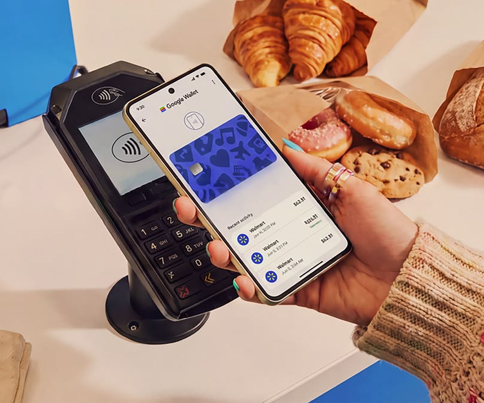 Payment app at a checkout terminal
